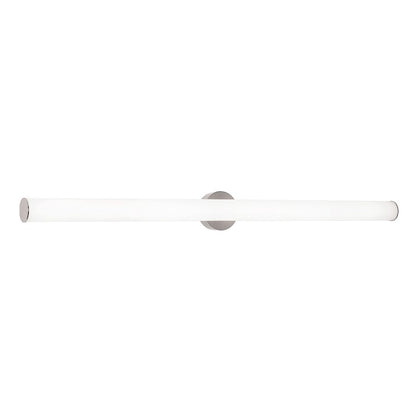 AFX Lighting Leia 1 Light 48" Vanity, Satin Nickel/Frosted - LIAV4804LAJUDSN