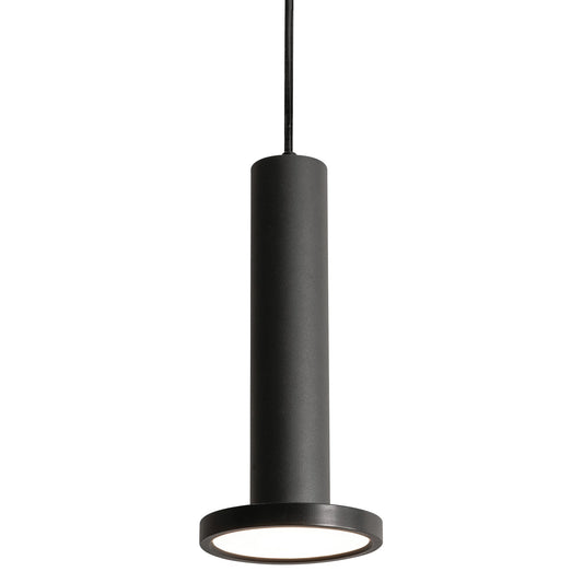 AFX Lighting Luna 1 Light 5.34" Pendant, Black/White
