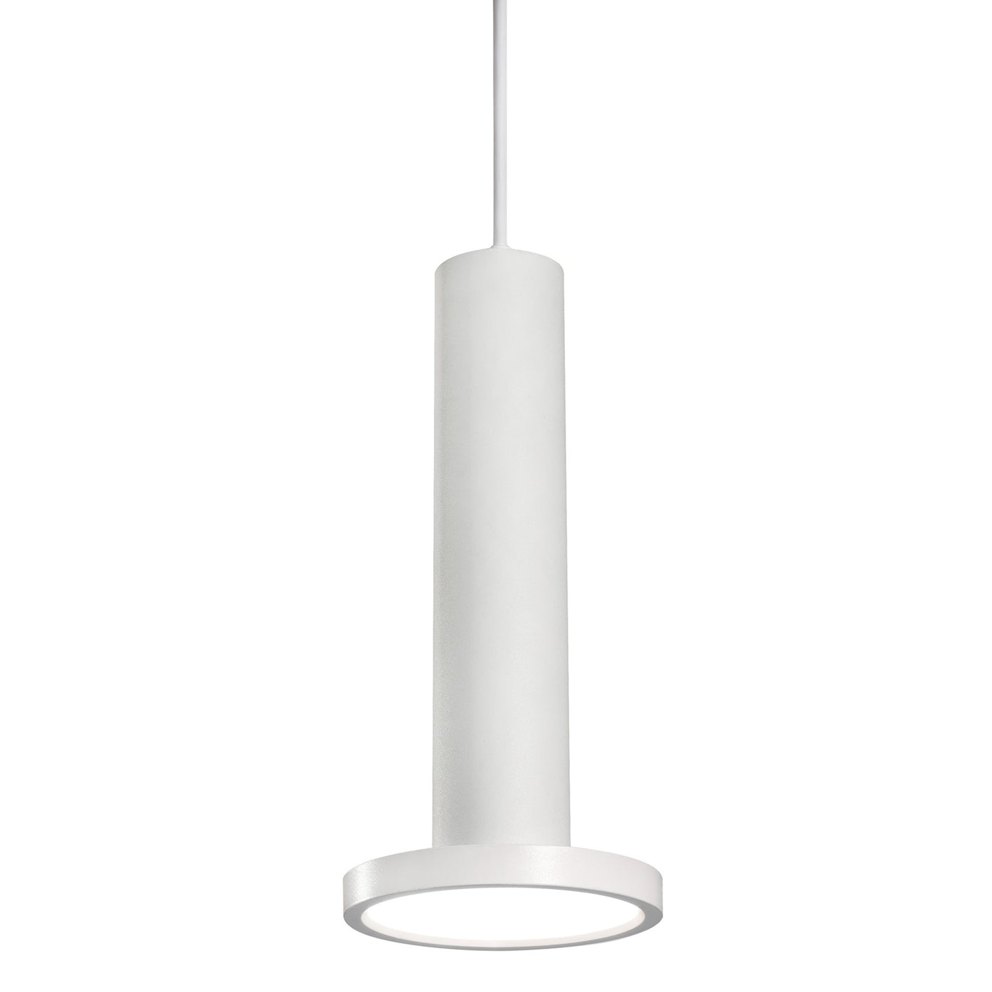 AFX Lighting Luna 1 Light 5.34" Pendant, White/White