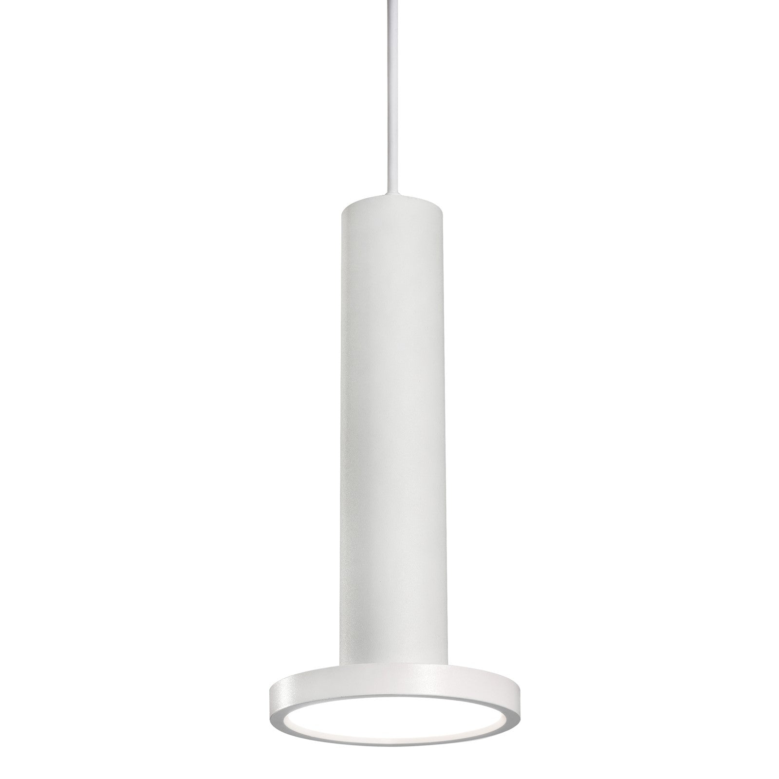 AFX Lighting Luna 1 Light 5.34" Pendant, White/White