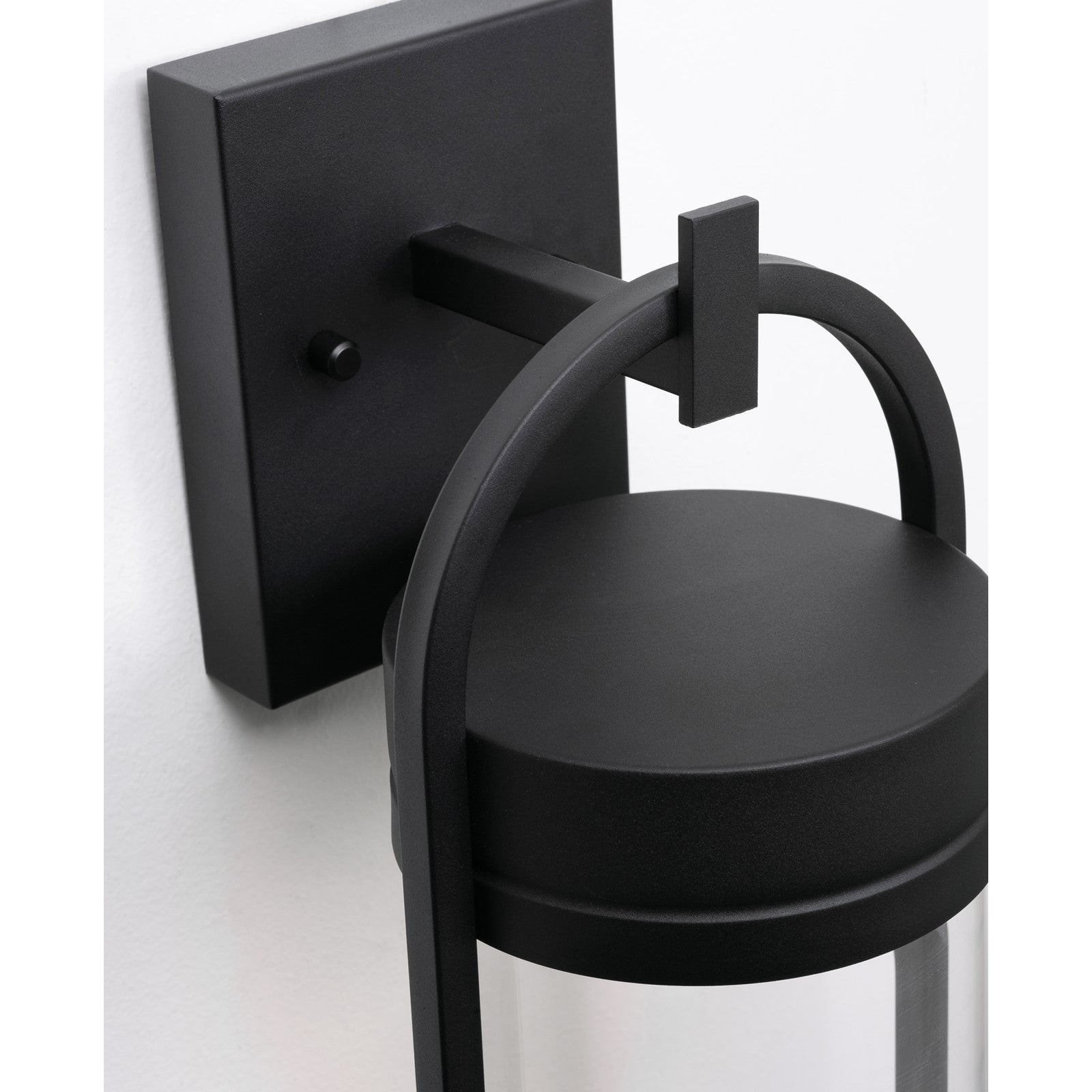 AFX Lighting Langston 1Lt LED 12"H Outdoor Sconce, Black/Clear