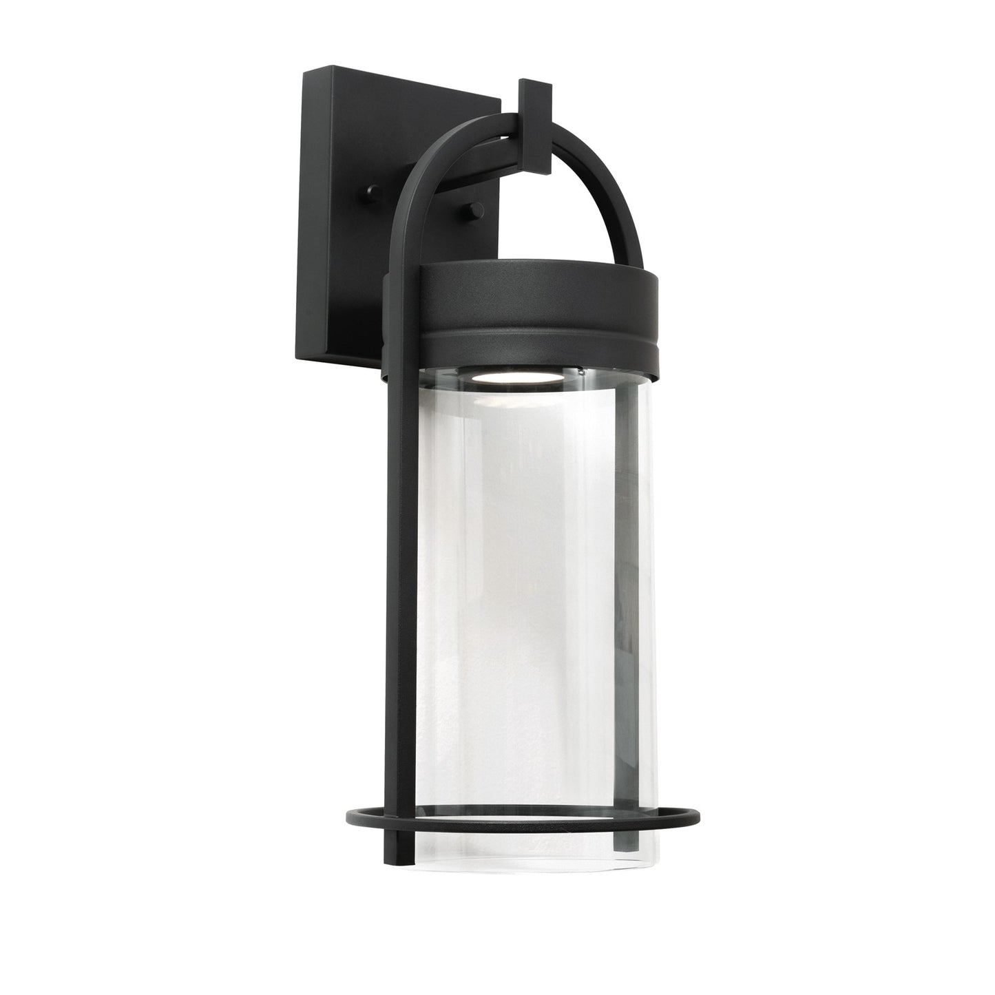 AFX Lighting Langston 1Lt LED 17"H Outdoor Sconce, Black/Clear