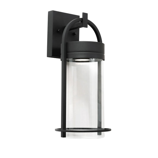 AFX Lighting Langston 1Lt LED 17"H Outdoor Sconce, Black/Clear