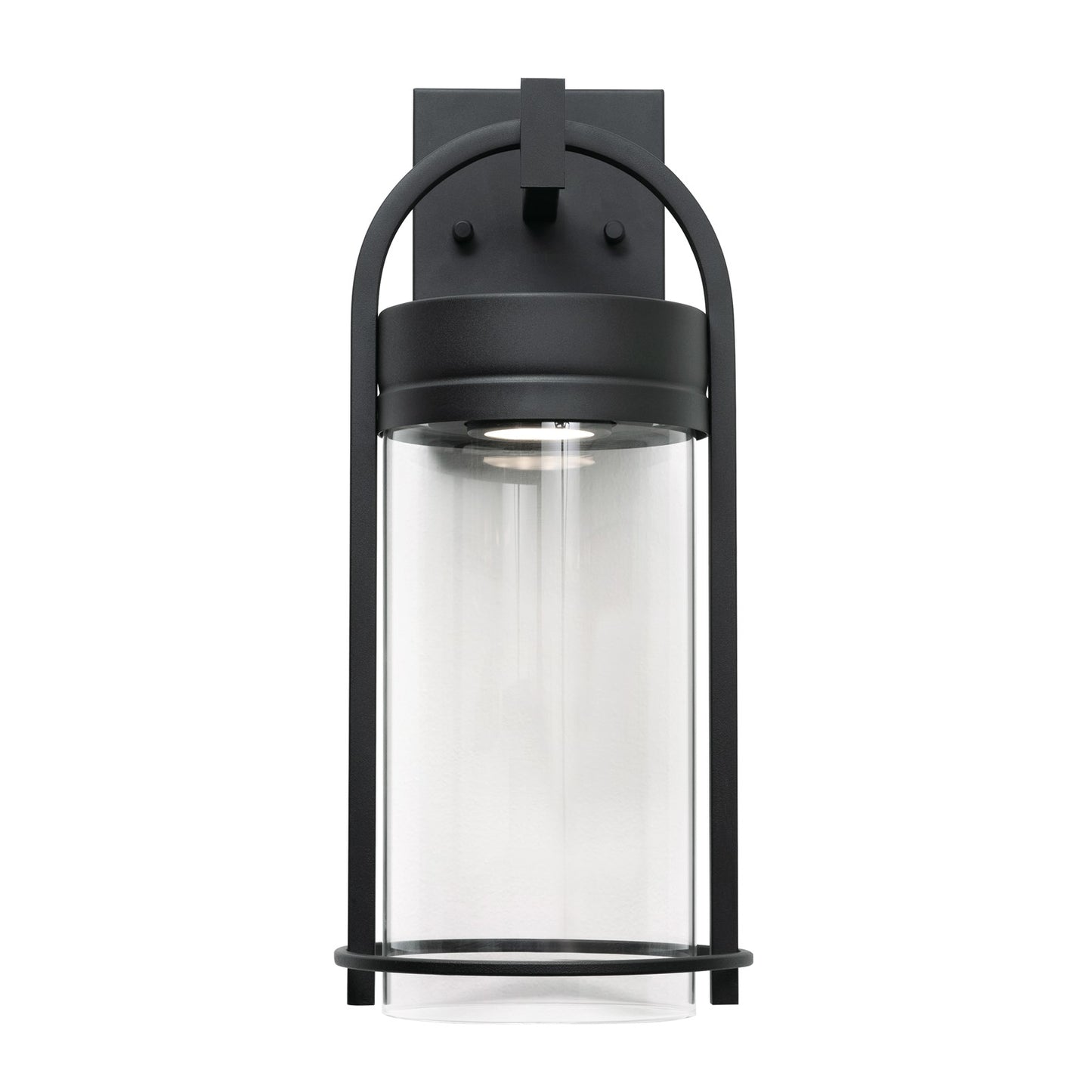 AFX Lighting Langston 1Lt LED 17"H Outdoor Sconce, Black/Clear