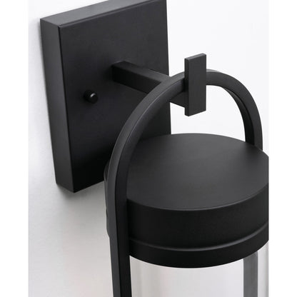 AFX Lighting Langston 1Lt LED 17"H Outdoor Sconce, Black/Clear