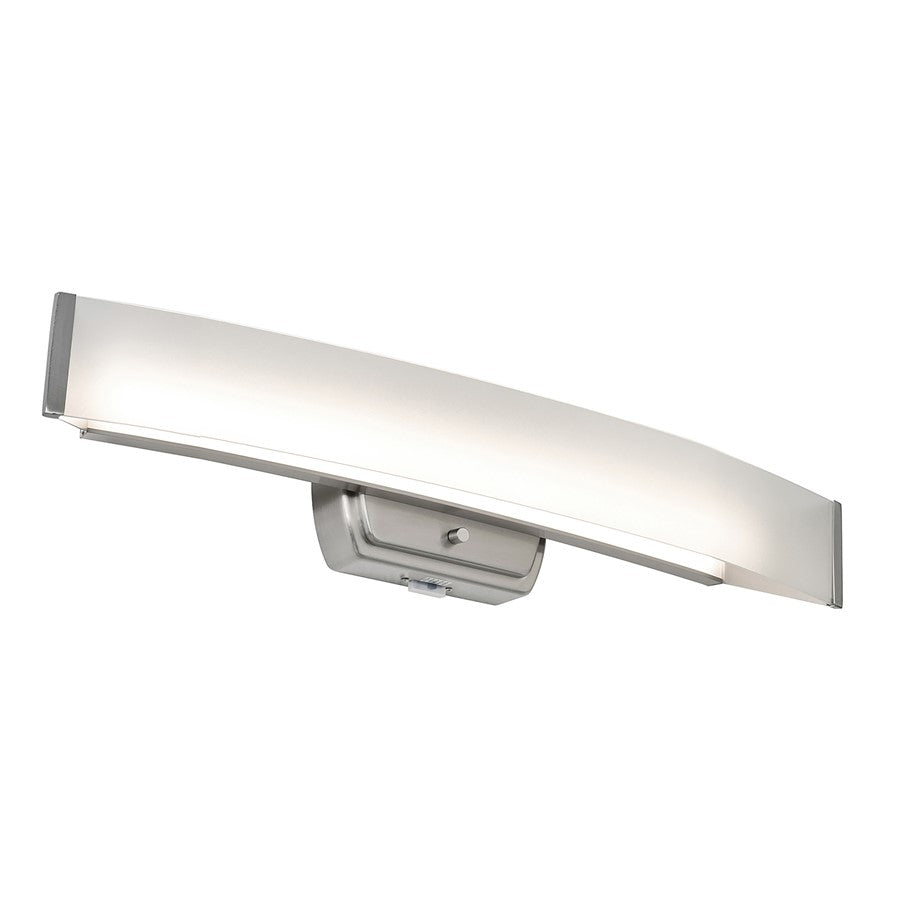 AFX Lighting Layla 1Lt 24" LED Vanity Light, Nickel/Frosted - LYLV2405LAJD1BN