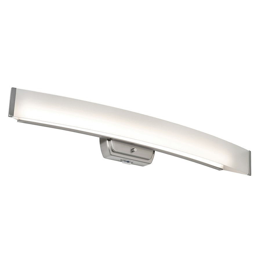 AFX Lighting Layla 1Lt 33" LED Vanity Light, Nickel/Frosted - LYLV3205LAJD1BN