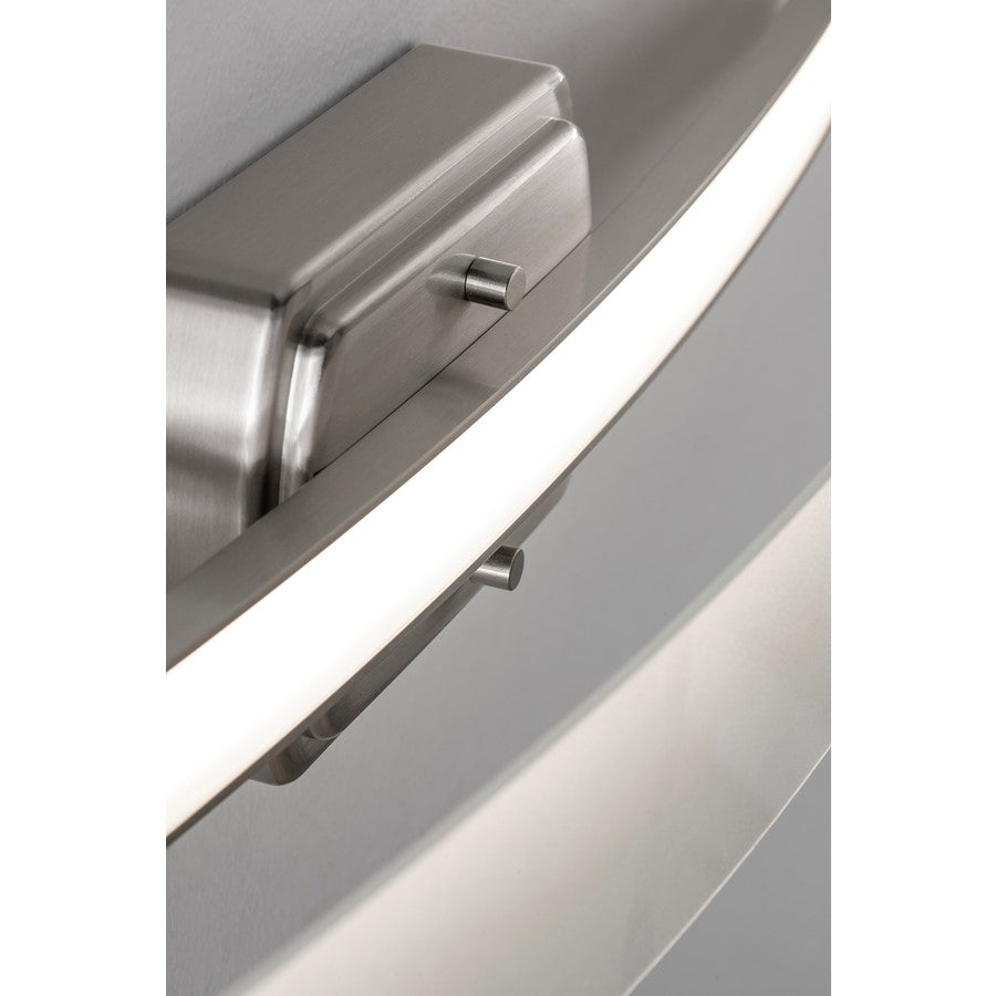 AFX Lighting Layla 1Lt 33" LED Vanity Light, Nickel/Frosted