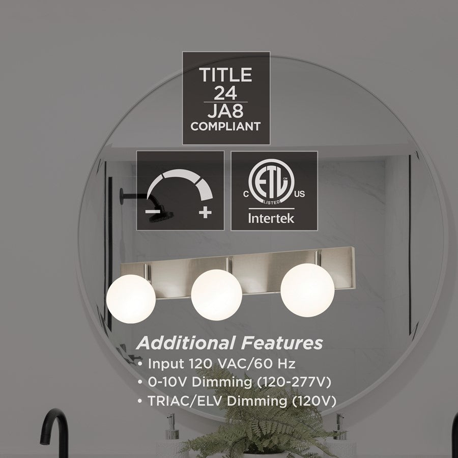 30" LED Bathroom Vanity Light