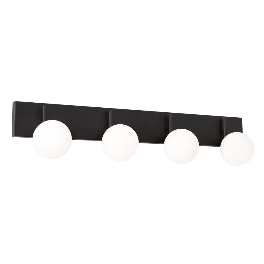 38" LED Bathroom Vanity Light, Black, Black