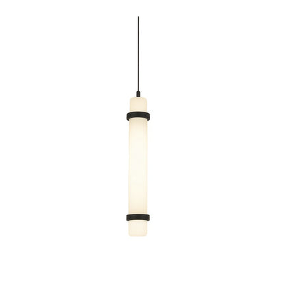 AFX Lighting Miami 1 Light 15" Pendant, Black/White