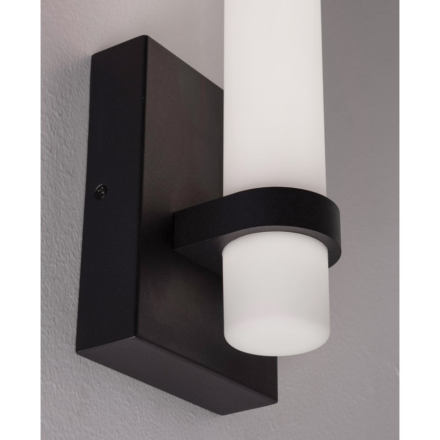AFX Lighting Miami 1 Light Sconce, Black/White