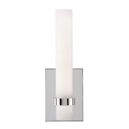 AFX Lighting Miami 1 Light Sconce, Polished Chrome/White - MIAS0513LAJUDPC