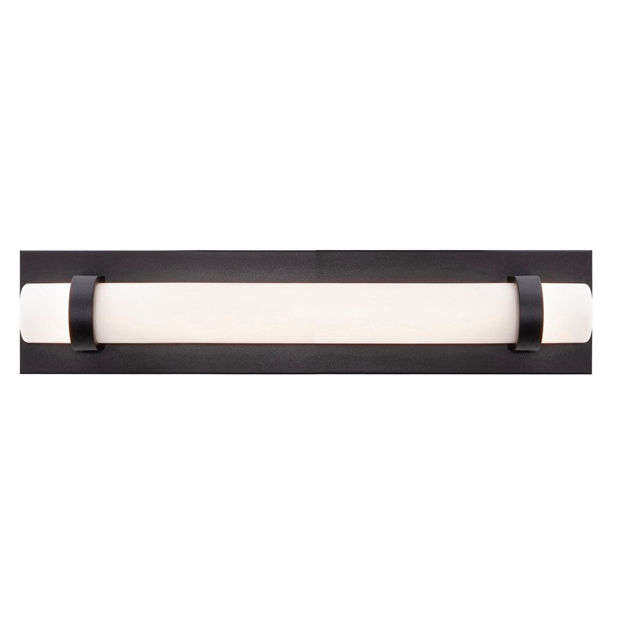 AFX Lighting Miami 1 Light 18" Vanity, Black/White - MIAV1804LAJUDBK