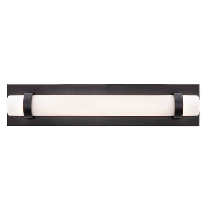 AFX Lighting Miami 1 Light 18" Vanity, Black/White - MIAV1804LAJUDBK