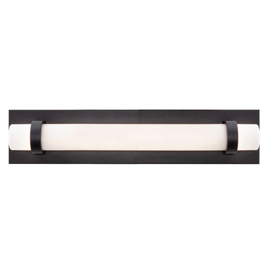 AFX Lighting Miami 1 Light 18" Vanity, Black/White - MIAV1804LAJUDBK