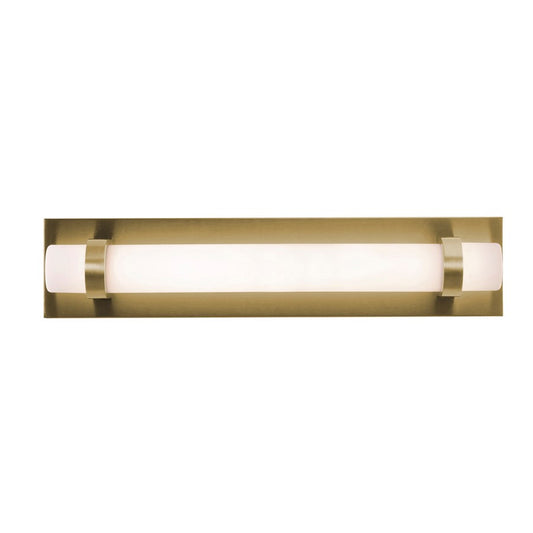 AFX Lighting Miami 1 Light 18" Vanity, Antique Brass/White - MIAV1804LAJUDLB