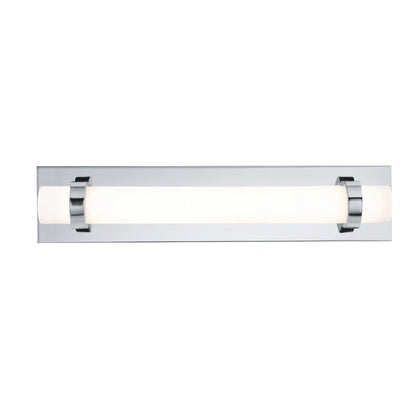 AFX Lighting Miami 1 Light 18" Vanity, Polished Chrome/White - MIAV1804LAJUDPC