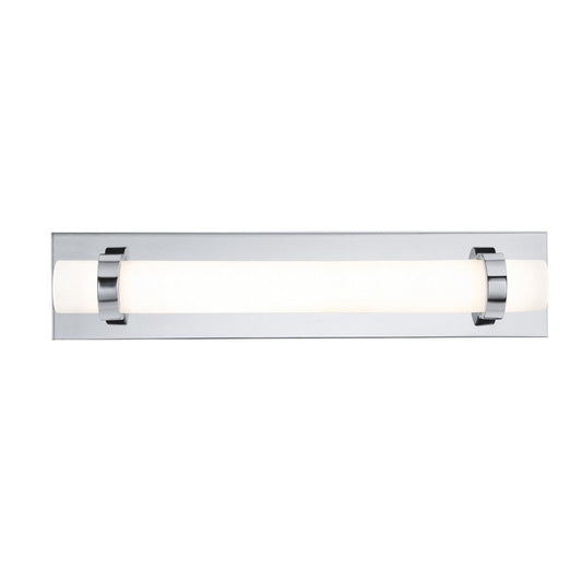 AFX Lighting Miami 1 Light 18" Vanity, Polished Chrome/White - MIAV1804LAJUDPC