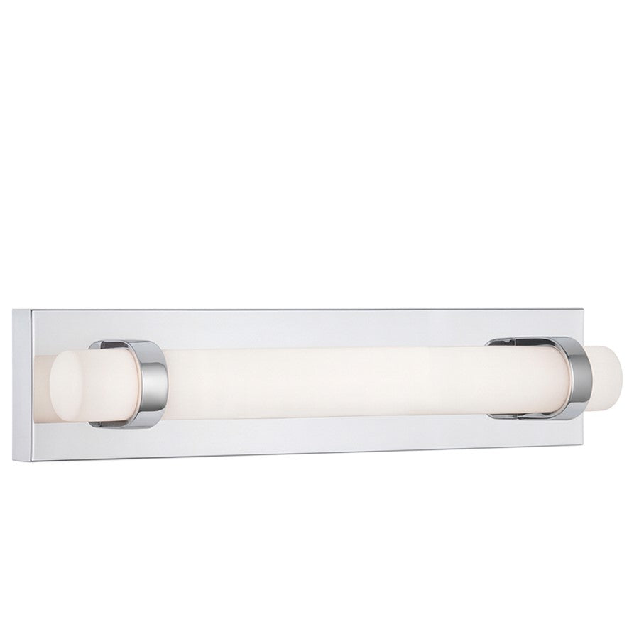 AFX Lighting Miami 1 Light 18" Vanity, Polished Chrome/White