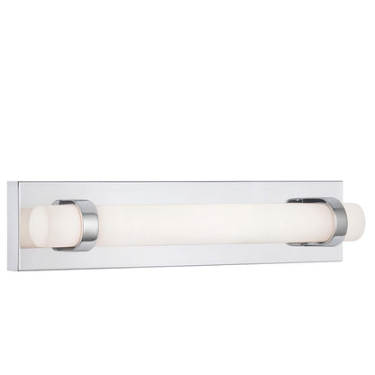 AFX Lighting Miami 1 Light 18" Vanity, Polished Chrome/White