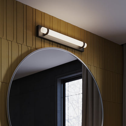 AFX Lighting Miami 1 Light 24" Vanity, Black/White