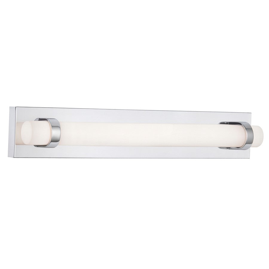 AFX Lighting Miami 1 Light 24" Vanity, Polished Chrome/White