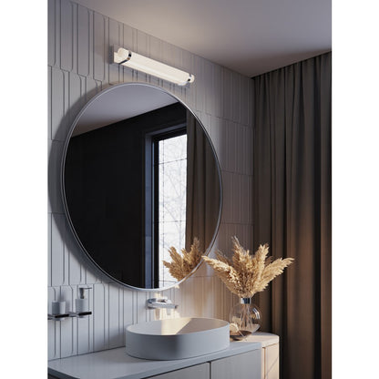 AFX Lighting Miami 1 Light 24" Vanity, Polished Chrome/White