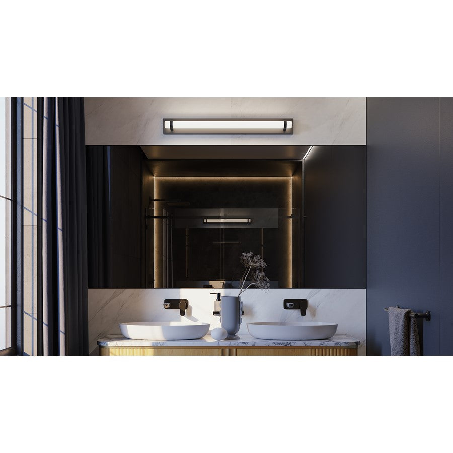 AFX Lighting Miami 1 Light 36" Vanity, Black/White