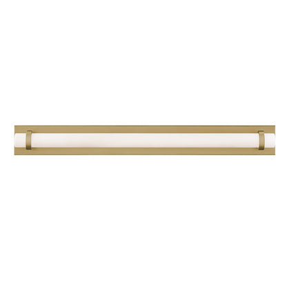 AFX Lighting Miami 1 Light 36" Vanity, Antique Brass/White - MIAV3604LAJUDLB