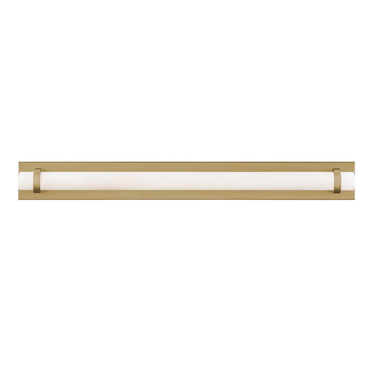 AFX Lighting Miami 1 Light 36" Vanity, Antique Brass/White - MIAV3604LAJUDLB