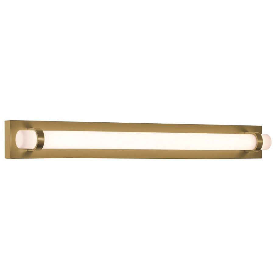 AFX Lighting Miami 1 Light 36" Vanity, Antique Brass/White