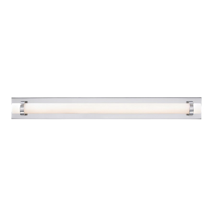 AFX Lighting Miami 1 Light 36" Vanity, Polished Chrome/White - MIAV3604LAJUDPC