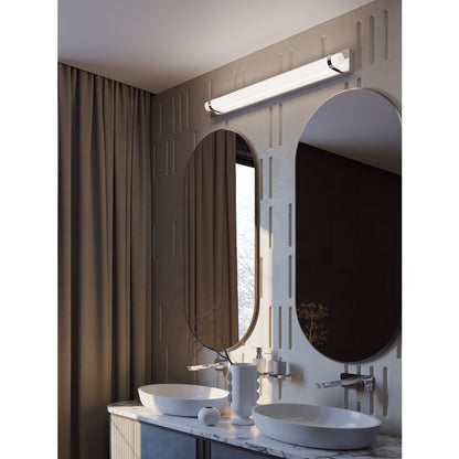 AFX Lighting Miami 1 Light 36" Vanity, Polished Chrome/White