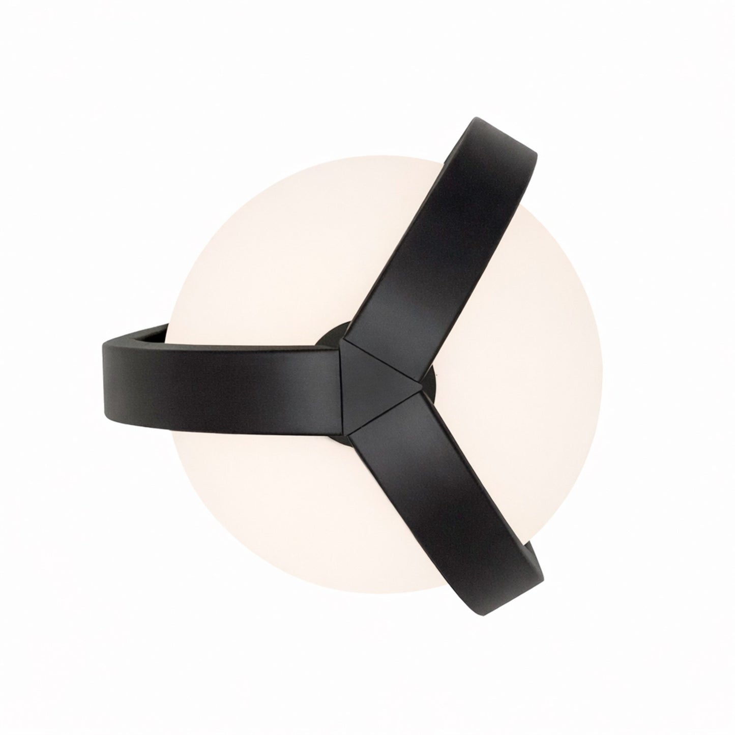 AFX Lighting Milan 7'' 1Lt LED Flush Mount, Black/White