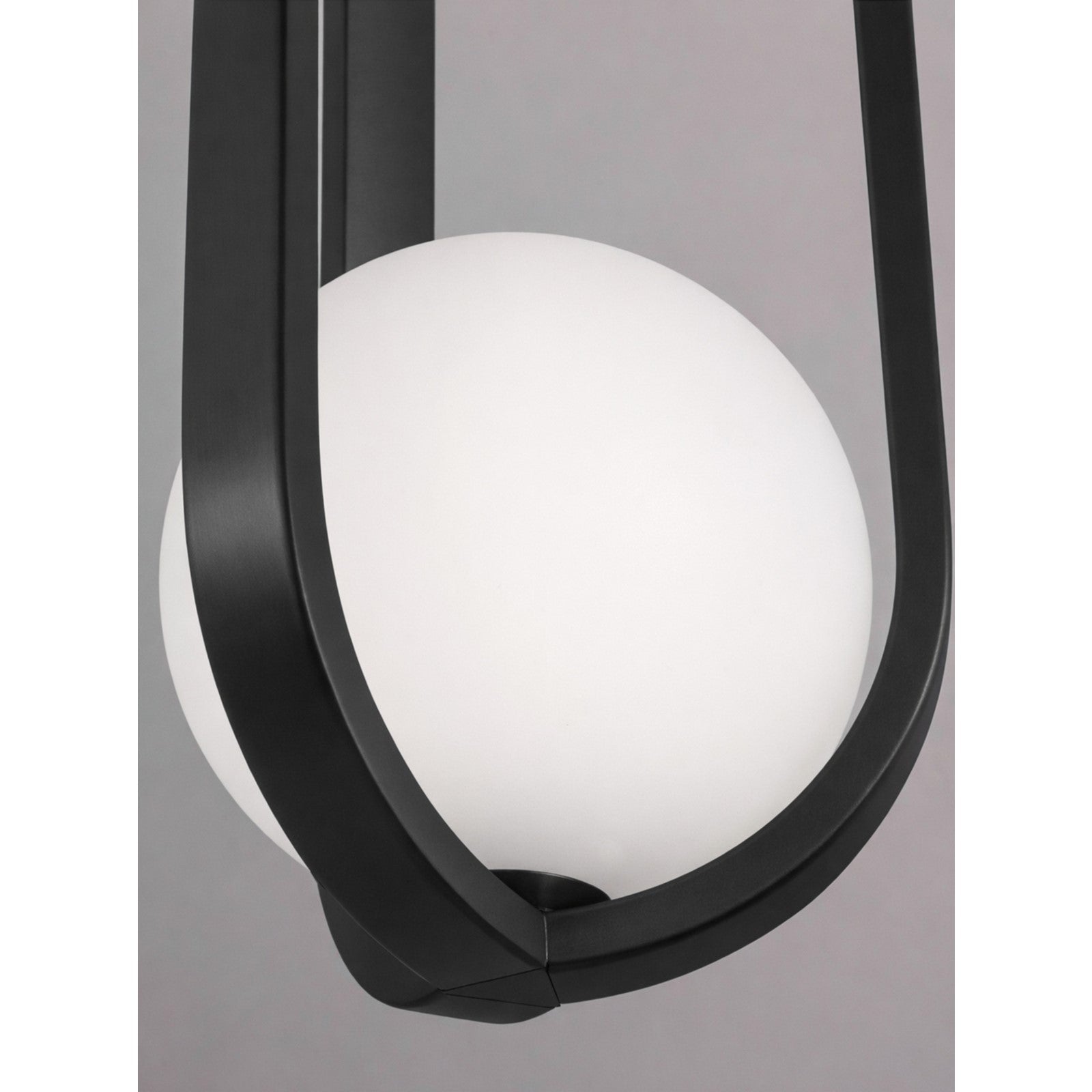 AFX Lighting Milan 7'' 1Lt LED Pendant, Black/White