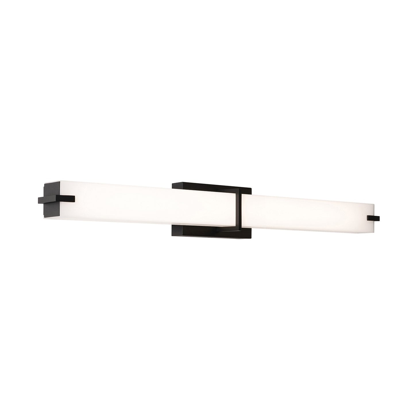 AFX Lighting Miller 1 Light 36" Vanity Light, Black/White