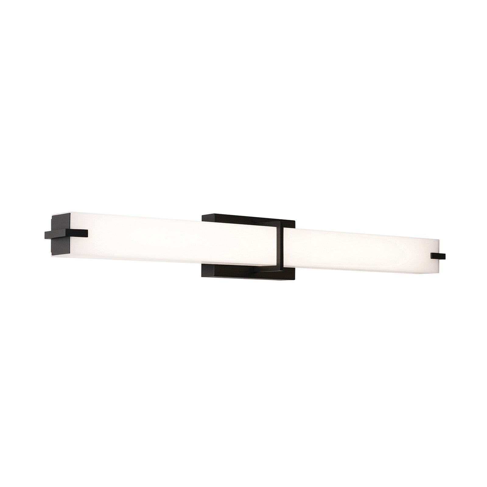 AFX Lighting Miller 1 Light 36" Vanity Light, Black/White