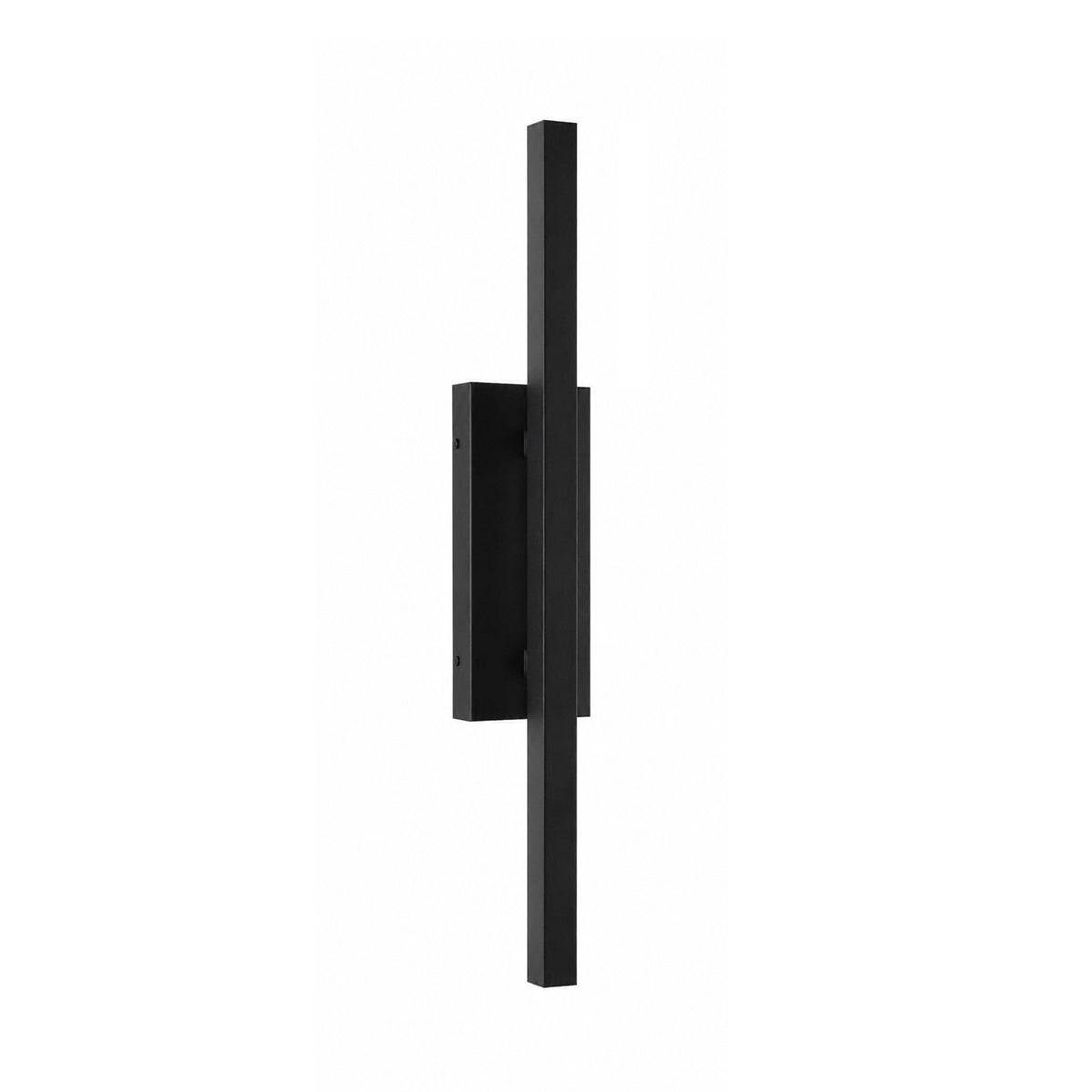 AFX Mono 26in 1-Light Outdoor Wall Sconce | Modern Black and White Acrylic | Patio & Entryway | 5 x 4 x 26 in | Model MNOW0526LAJUDBK