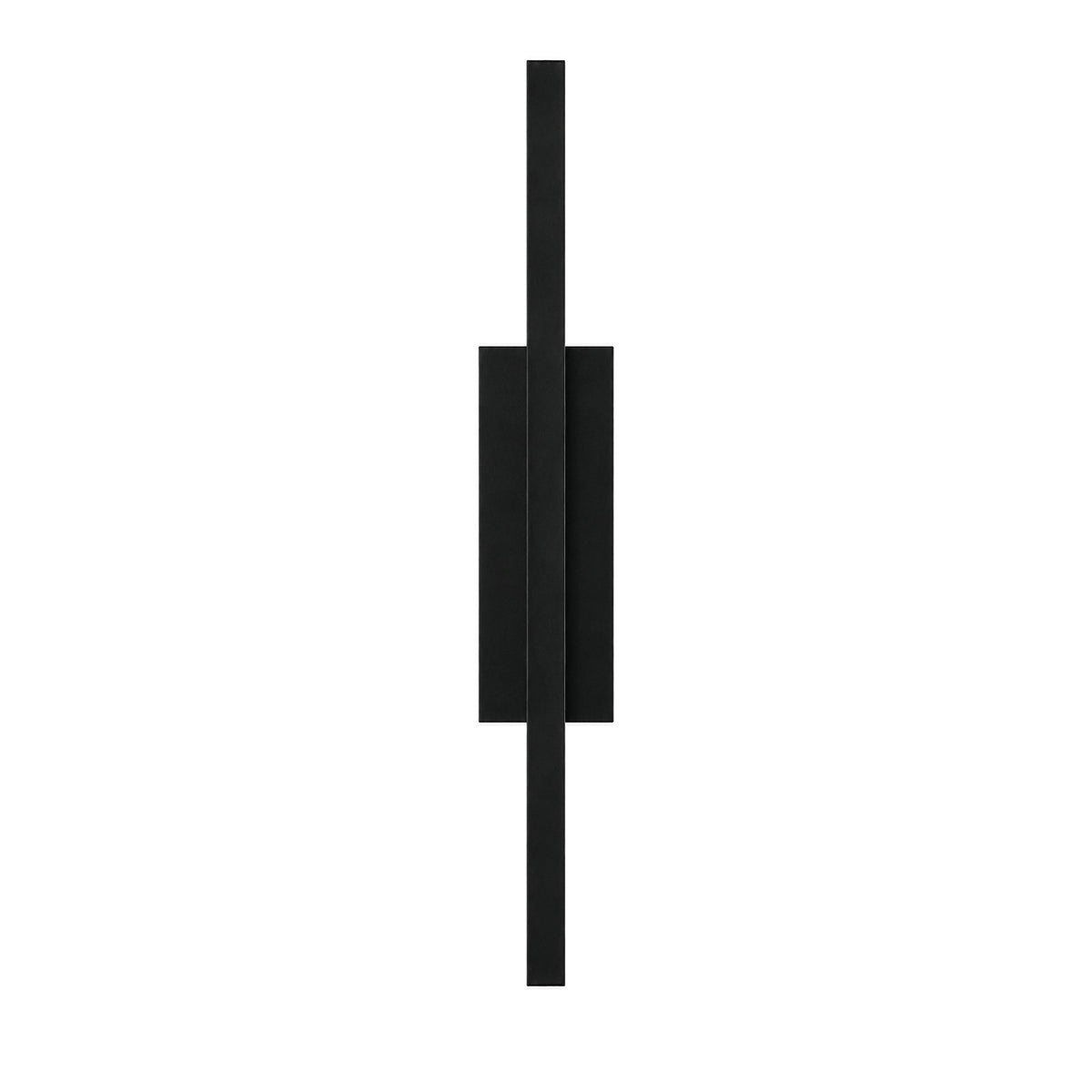 AFX Mono 26in 1-Light Outdoor Wall Sconce | Modern Black and White Acrylic | Patio & Entryway | 5 x 4 x 26 in | Model MNOW0526LAJUDBK