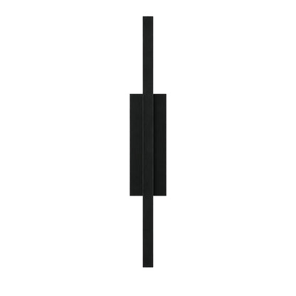 AFX Mono 26in 1-Light Outdoor Wall Sconce | Modern Black and White Acrylic | Patio & Entryway | 5 x 4 x 26 in | Model MNOW0526LAJUDBK