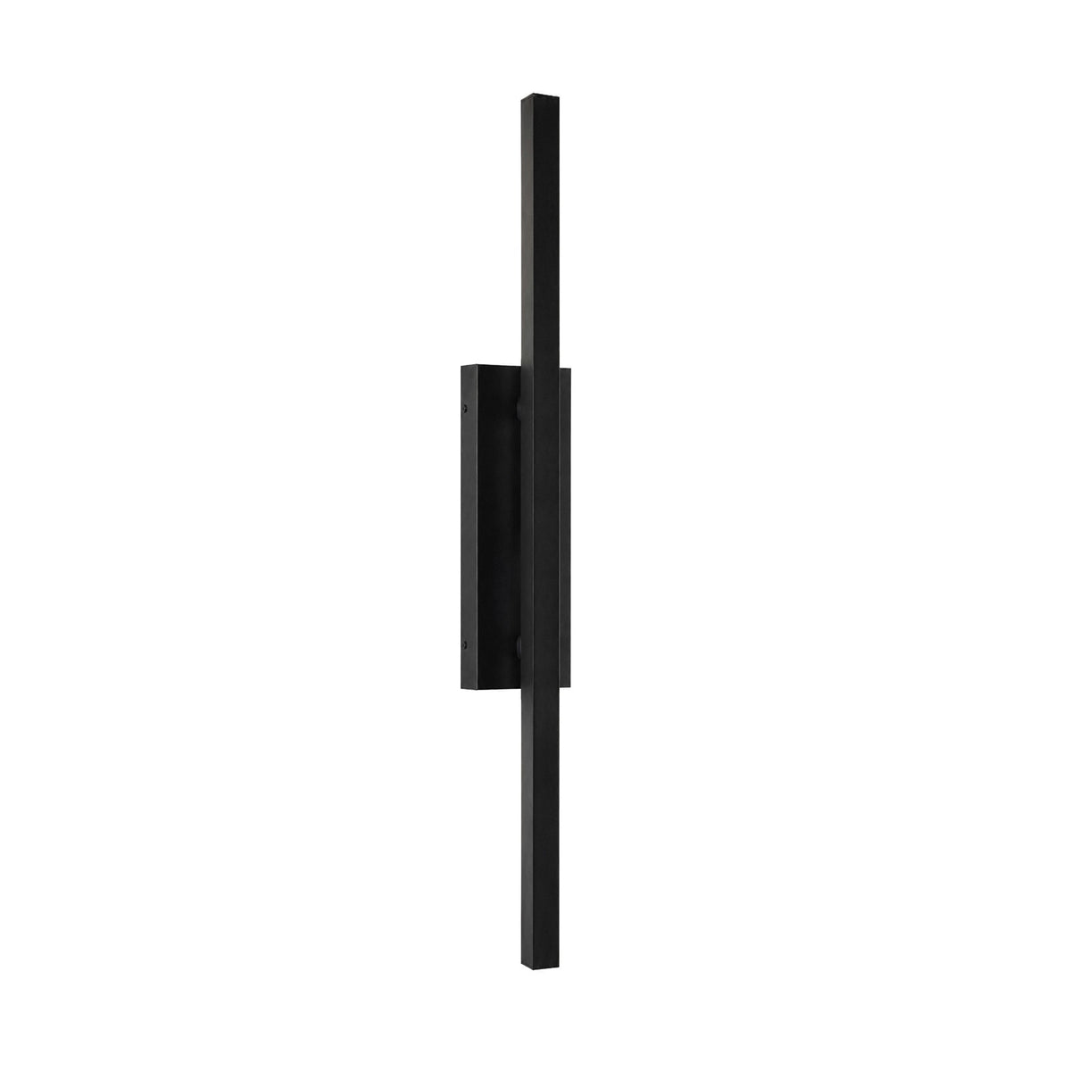AFX Mono 38in 1-Light Outdoor Wall Sconce | Modern Black and White Acrylic | Patio & Entryway | 5 x 4 x 38 in | Model MNOW0538LAJUDBK