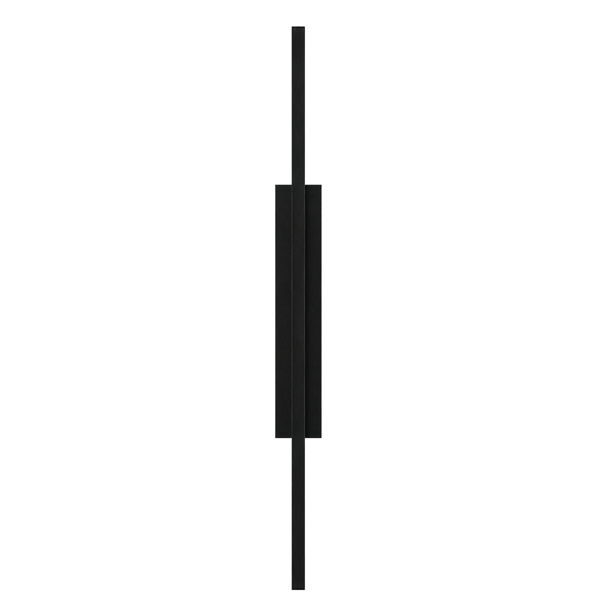 AFX Mono 50in LED Outdoor Wall Sconce | Modern Black Aluminum and White Acrylic | Patio & Exterior Wall | 1300 Lumens, 5-CCT | Model MNOW0550LAJUDBK