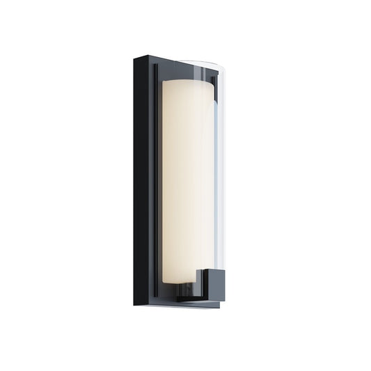 AFX Lighting Mesa 1 Light Sconce, Black/Clear, White - MSAS0512LAJUDBK