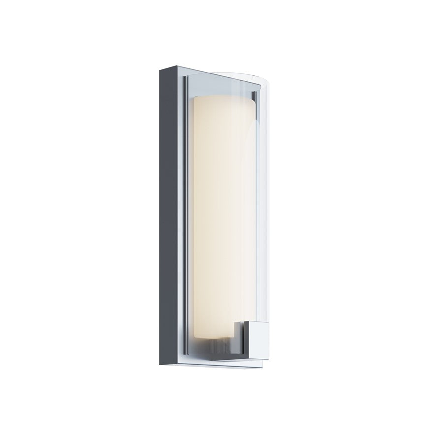AFX Lighting Mesa 1 Light Sconce, Satin Nickel/Clear, White - MSAS0512LAJUDSN