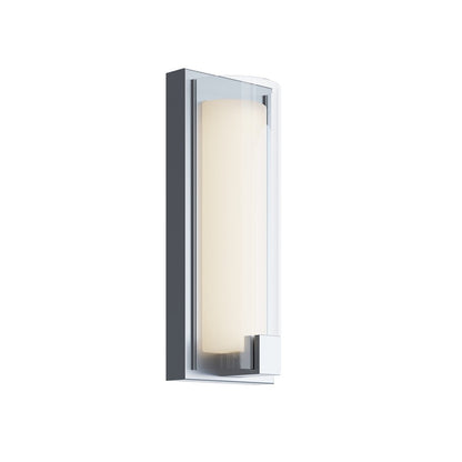 AFX Lighting Mesa 1 Light Sconce, Satin Nickel/Clear, White - MSAS0512LAJUDSN