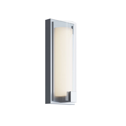 AFX Lighting Mesa 1 Light Sconce, Satin Nickel/Clear, White - MSAS0512LAJUDSN