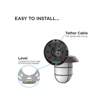 AFX Lighting Odell 1LT 9'' Outdoor LED Sconce, Black/Black