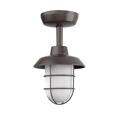 AFX Lighting Odell 1 Light 9" Outdoor Sconce, Bronze/White