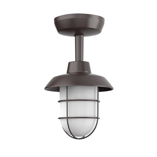 AFX Lighting Odell 1 Light 9" Outdoor Sconce, Bronze/White